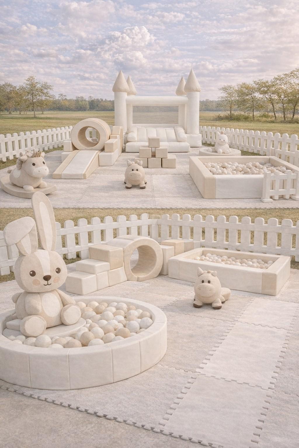 Luxury soft play rental setup for babies and toddlers in Goldsboro, North Carolina