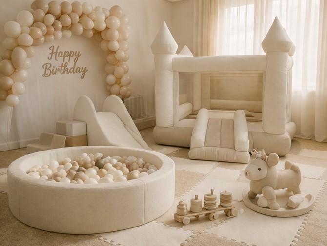 Luxury soft play rental setup in Goldsboro, North Carolina for babies and toddlers